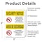 Signmission Knives Weapons Banned Bilingual OSHA Security Notice Sign, Vinyl Decal, 3.5in W x 5in L, 2PK OS-2PACK-SN-D-35-L-11555 - alternate 2